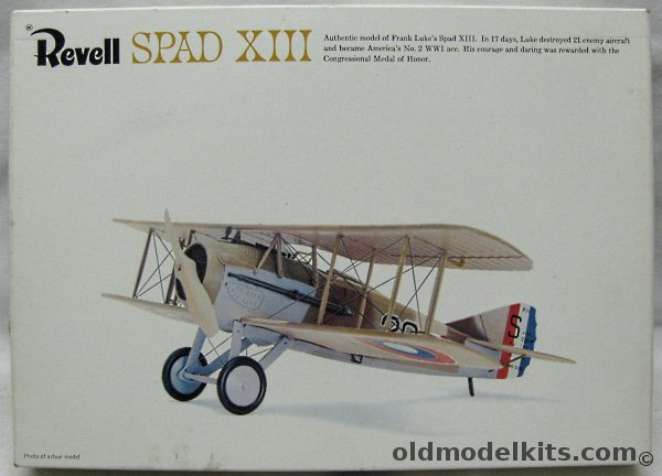 Revell 1/28 Frank Luke's Spad XIII - with Pilot and Two Crew Figures, H290 plastic model kit